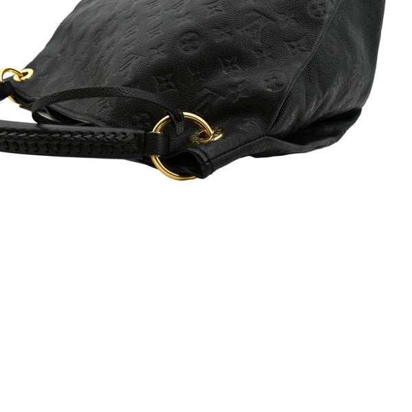 LOUIS VUITTON Artsy MM Empreinte Leather Hobo Bag Black