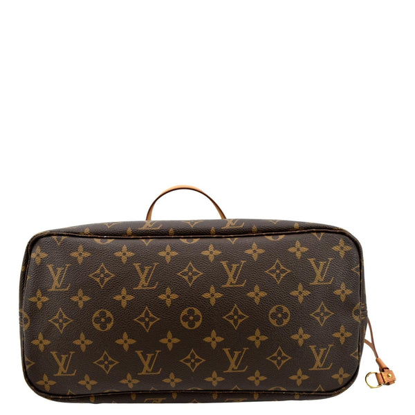 LOUIS VUITTON Neverfull MM Monogram Canvas Tote Bag Brown