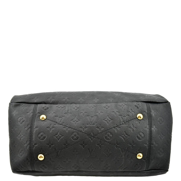 LOUIS VUITTON Artsy MM Empreinte Leather Hobo Bag Black