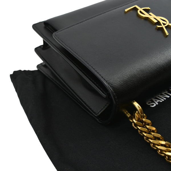 Yves Saint Laurent Monogram Sunset Leather Shoulder Bag - Top Right