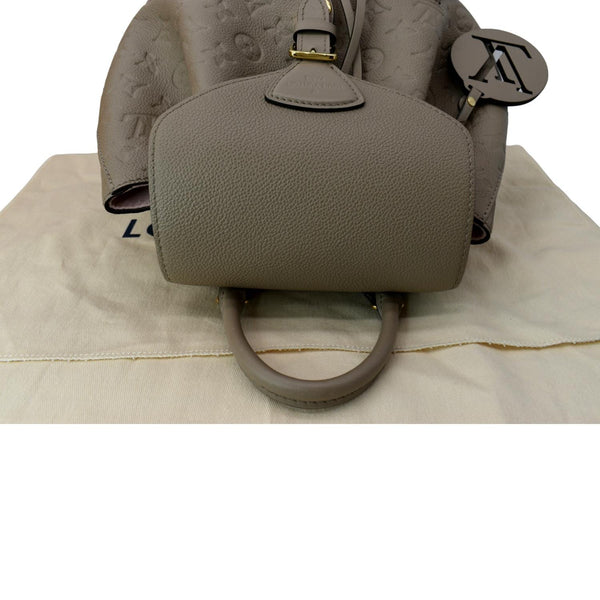 LOUIS VUITTON Montsouris Monogram Empreinte Leather Backpack Beige