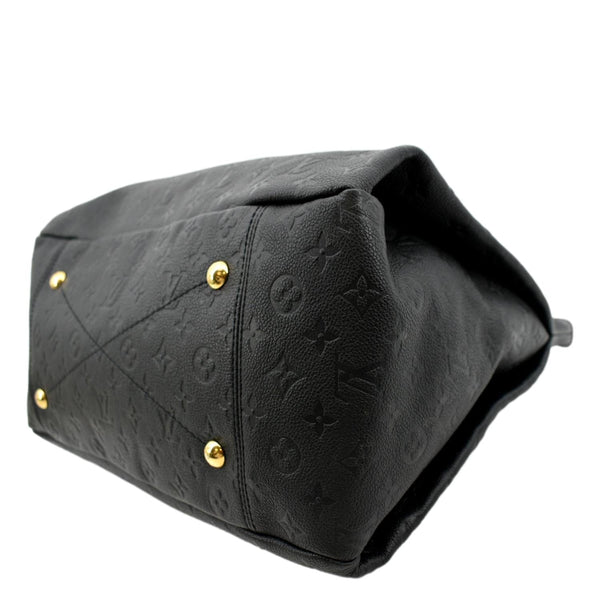 LOUIS VUITTON Artsy MM Empreinte Leather Hobo Bag Black