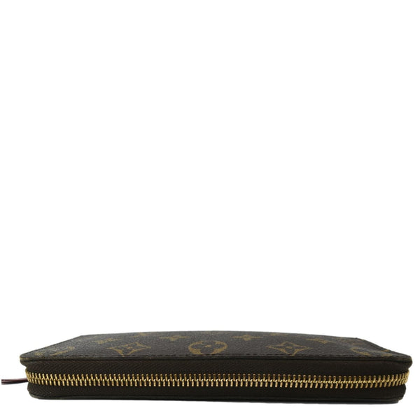 LOUIS VUITTON Clemence Monogram Canvas Wallet Brown