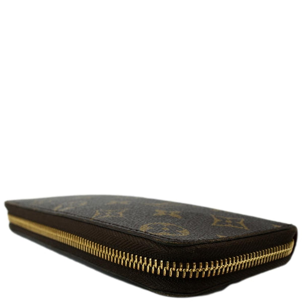 LOUIS VUITTON Clemence Monogram Canvas Wallet Brown