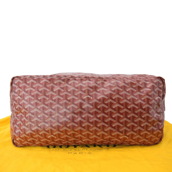 GOYARD Saint Louis GM Canvas Tote Shoulder Bag Red