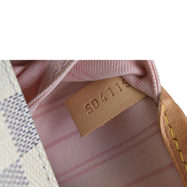 LOUIS VUITTON Neverfull MM Damier Azur Tote Bag White - Sold