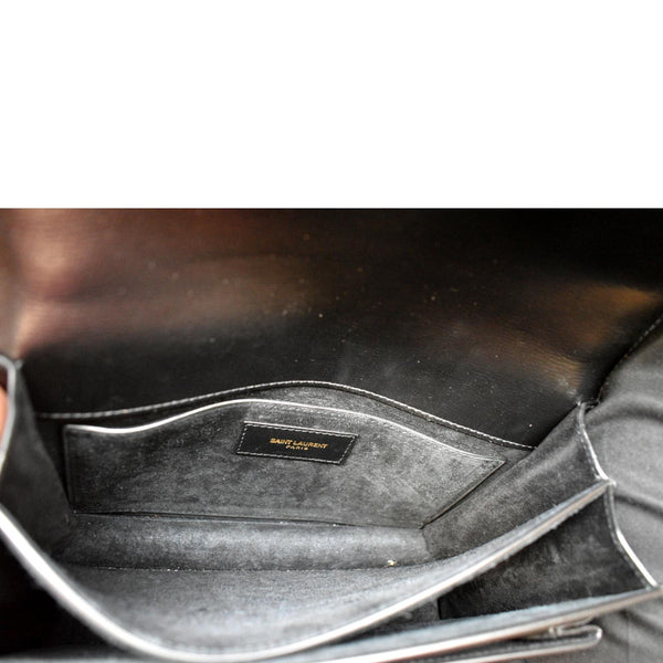 Yves Saint Laurent Monogram Sunset Leather Shoulder Bag - Inside