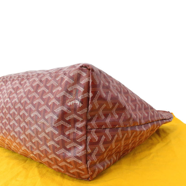 GOYARD Saint Louis GM Canvas Tote Shoulder Bag Red