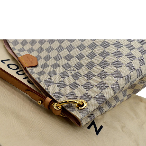 Louis Vuitton Graceful PM Damier Azur Shoulder Bag - Top Left
