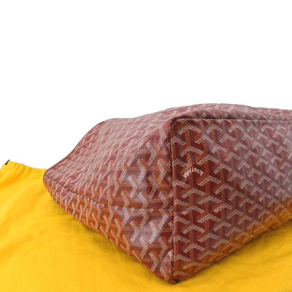 GOYARD Saint Louis GM Canvas Tote Shoulder Bag Red