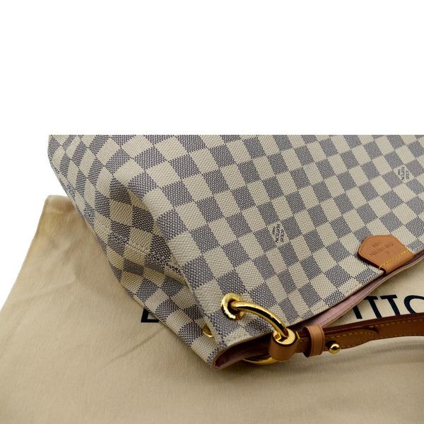Louis Vuitton Graceful PM Damier Azur Shoulder Bag - Top Right