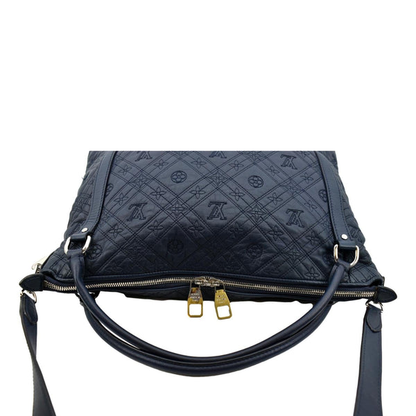 LOUIS VUITTON Antheia Ixia MM Leather Shoulder Bag Blue