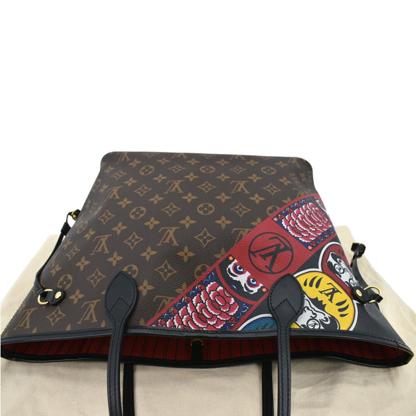 Louis Vuitton Neverfull Kabuki MM Monogram Tote Bag - Top