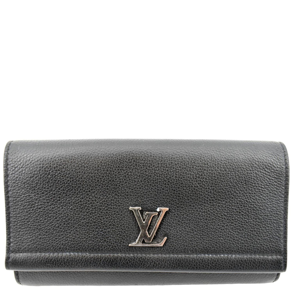 M62328 Louis Vuitton 2016 Premium Soft Leather LockMe II Wallet- 2 Colors