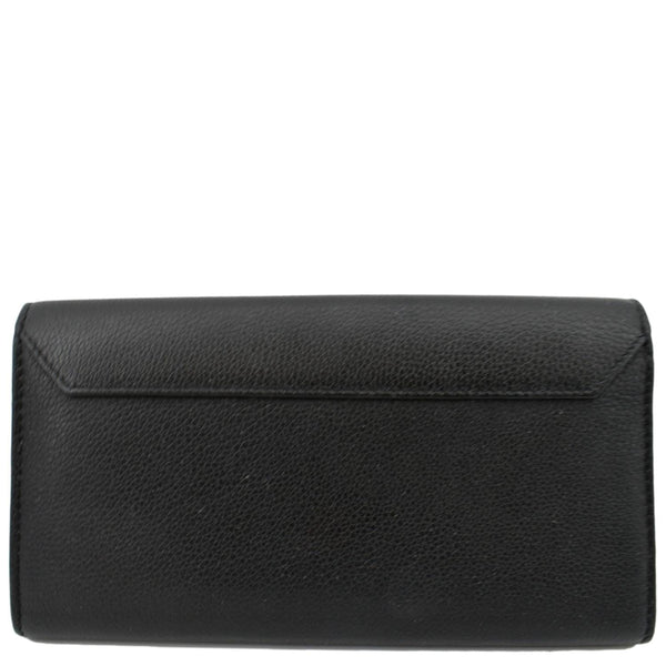 LOUIS VUITTON Lockme II Calfskin Leather Wallet Black