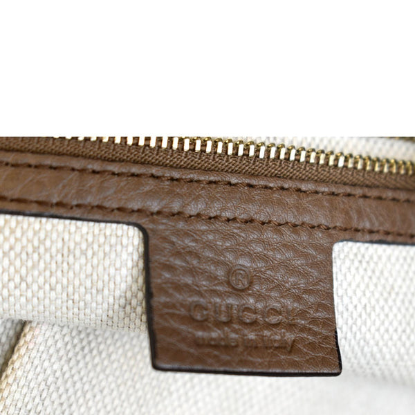 GUCCI Soho Pebbled Calfskin Leather Chain Shoulder Bag Maple Brown 308981