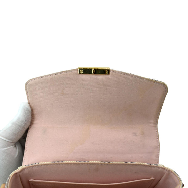 LOUIS VUITTON Croisette Damier Azur Satchel Crossbody Bag White