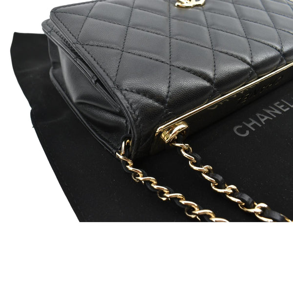 Chanel Trendy CC Woc Lambskin Leather Crossbody Bag - Right Side