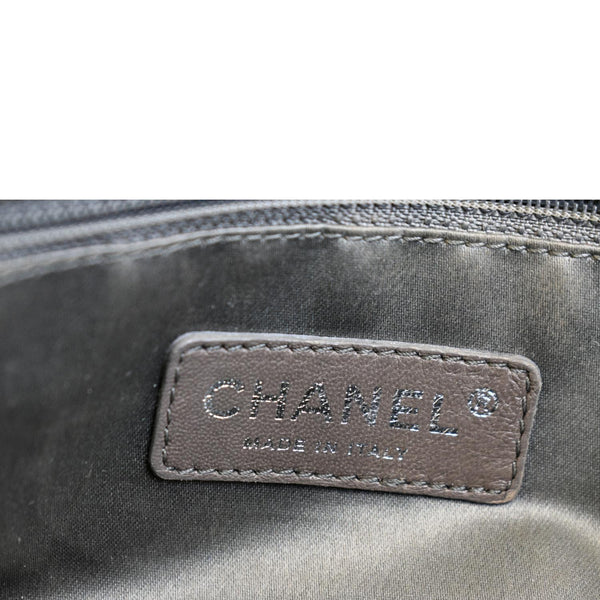 CHANEL Distressed Leo Lion Medium Flap Lambskin Leather Shoulder Bag Metallic