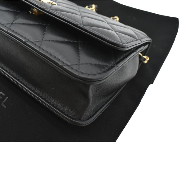 Chanel Trendy CC Woc Lambskin Leather Crossbody Bag - Bottom Right