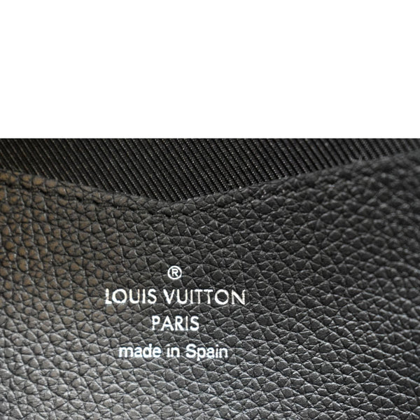 LOUIS VUITTON Lockme II Calfskin Leather Wallet Black