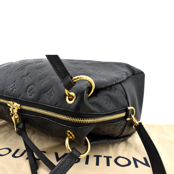 LOUIS VUITTON Ponthieu PM Empreinte Leather Shoulder Bag Black