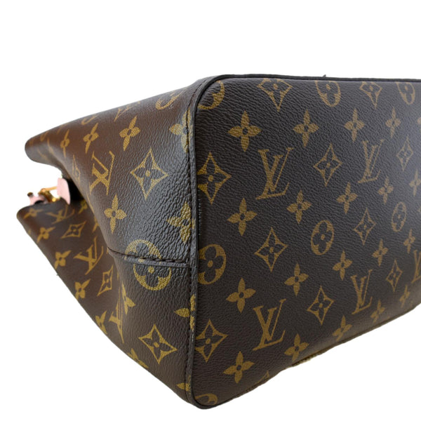 LOUIS VUITTON Neonoe Monogram Canvas Shoulder Bag Rose Ballerine