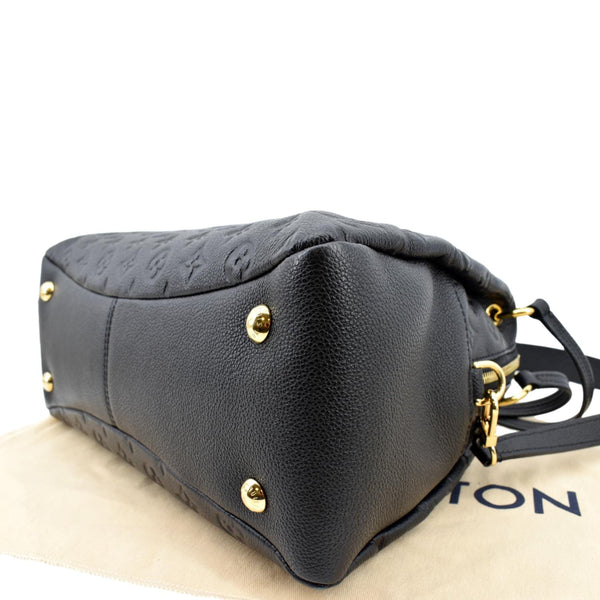 LOUIS VUITTON Ponthieu PM Empreinte Leather Shoulder Bag Black