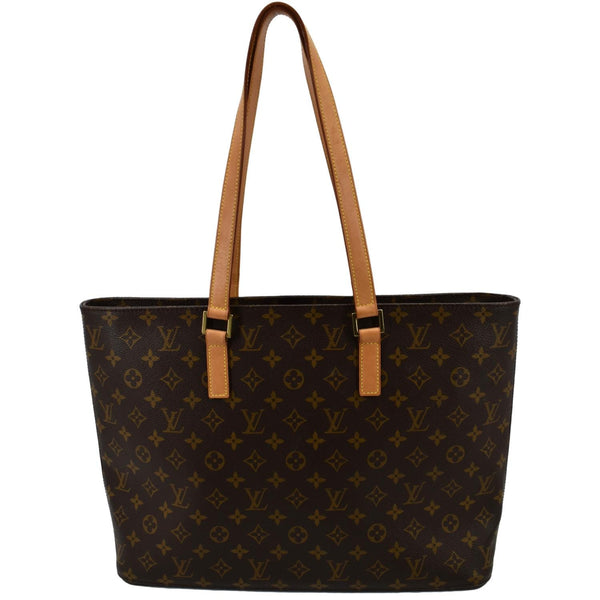 LOUIS VUITTON Luco Monogram Canvas Tote Bag Brown