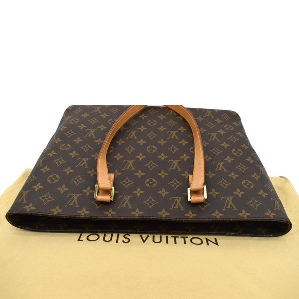 LOUIS VUITTON Luco Monogram Canvas Tote Bag Brown