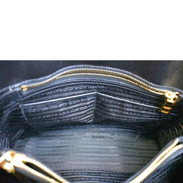 PRADA Lux Medium Promenade Saffiano Leather Shoulder Bag Black - New Year Deals