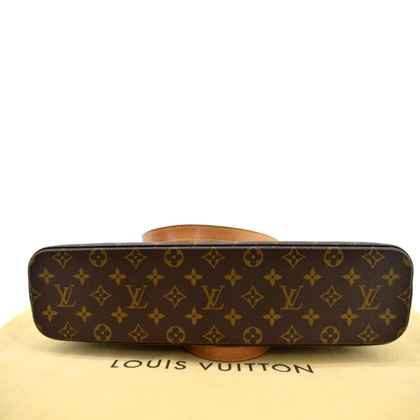 LOUIS VUITTON Luco Monogram Canvas Tote Bag Brown