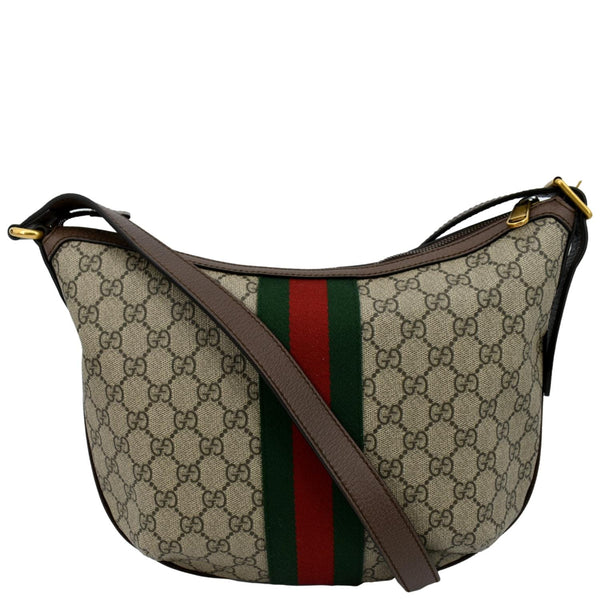 GUCCI Ophidia Small GG Supreme Canvas Shoulder Bag Beige 598125