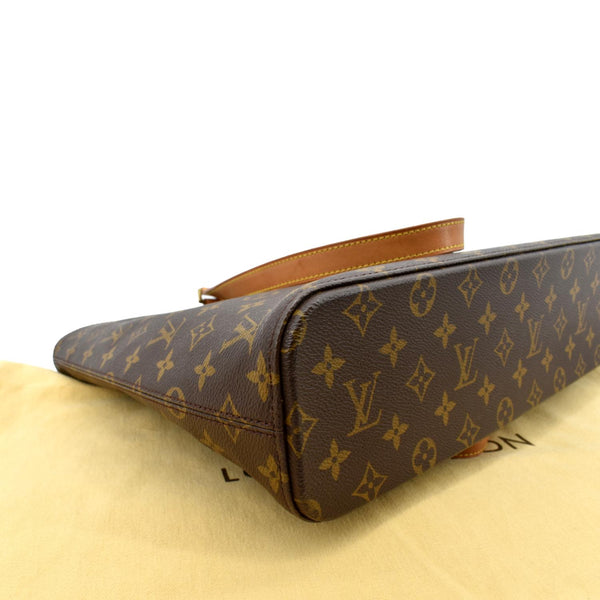 LOUIS VUITTON Luco Monogram Canvas Tote Bag Brown