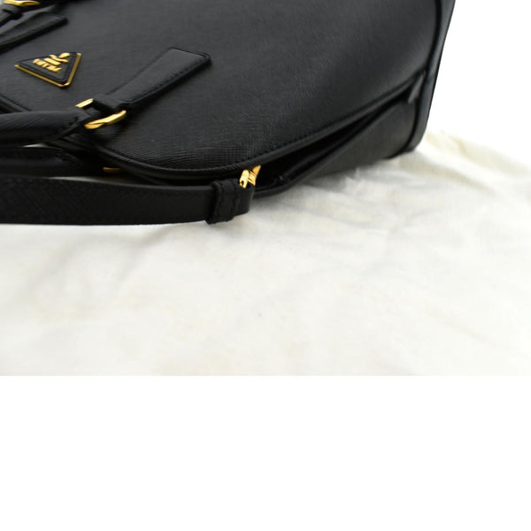 PRADA Lux Medium Promenade Saffiano Leather Shoulder Bag Black - New Year Deals