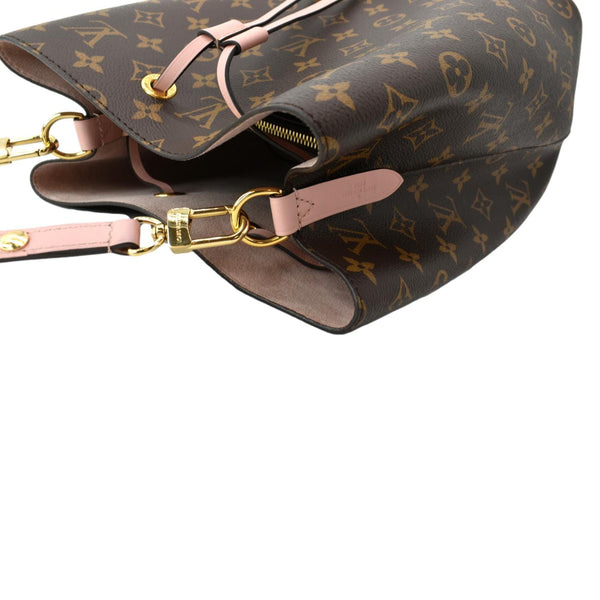LOUIS VUITTON Neonoe Monogram Canvas Shoulder Bag Rose Ballerine