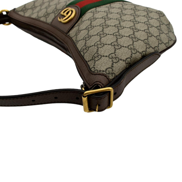 GUCCI Ophidia Small GG Supreme Canvas Shoulder Bag Beige 598125