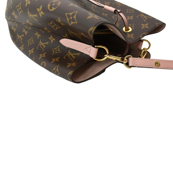 LOUIS VUITTON Neonoe Monogram Canvas Shoulder Bag Rose Ballerine