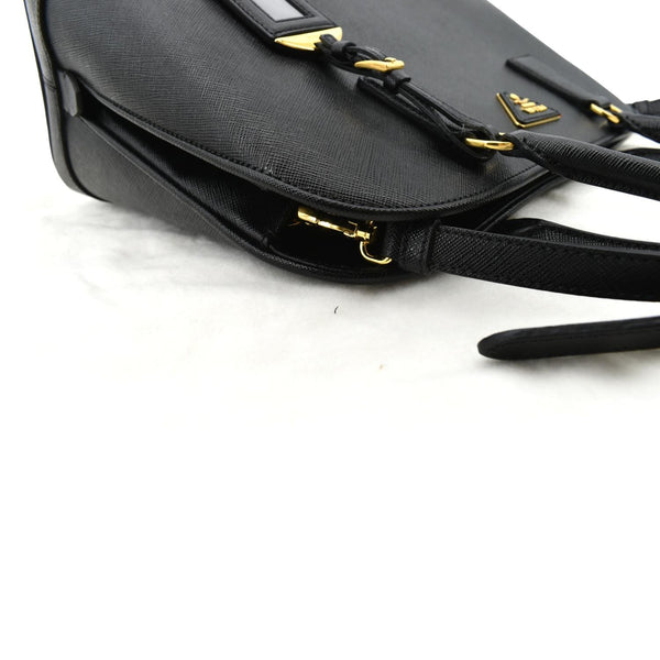 PRADA Lux Medium Promenade Saffiano Leather Shoulder Bag Black - New Year Deals