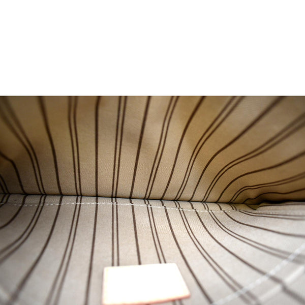 LOUIS VUITTON Neverfull Monogram Canvas Pochette Wristlet Pouch Brown