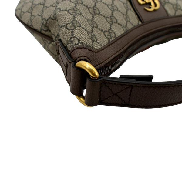 GUCCI Ophidia Small GG Supreme Canvas Shoulder Bag Beige 598125