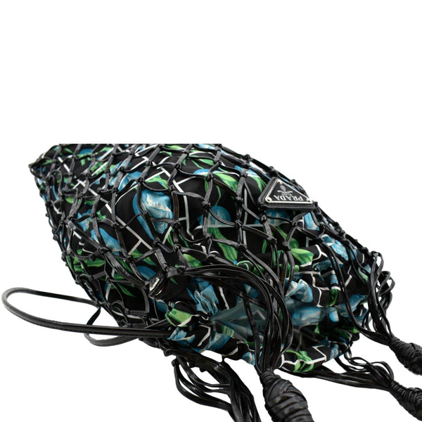 PRADA Rete Fabric Mesh Netted Tote Bag Multicolor