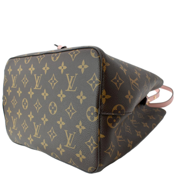 LOUIS VUITTON Neonoe Monogram Canvas Shoulder Bag Rose Ballerine