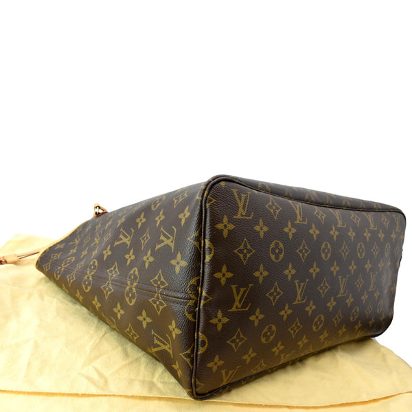LOUIS VUITTON Neverfull GM Monogram Canvas Tote Bag Brown