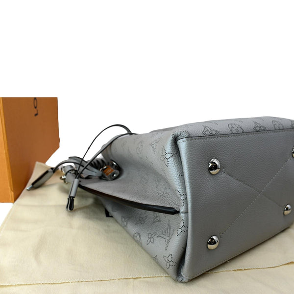 LOUIS VUITTON Muria Mahina Perforated Leather Crossbody Bag Vert