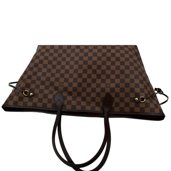 LOUIS VUITTON Neverfull GM Damier Ebene Tote Shoulder Bag Brown