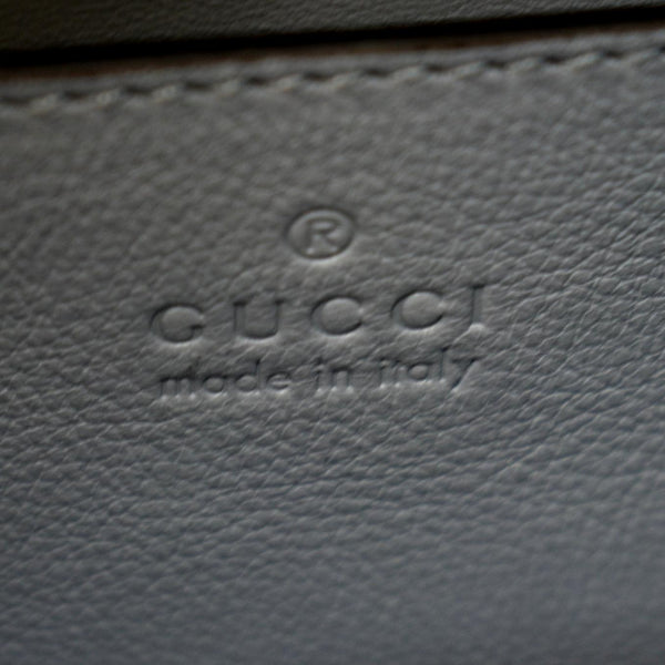 GUCCI Diana Bamboo Mini Python Leather Tote Bag Light Blue