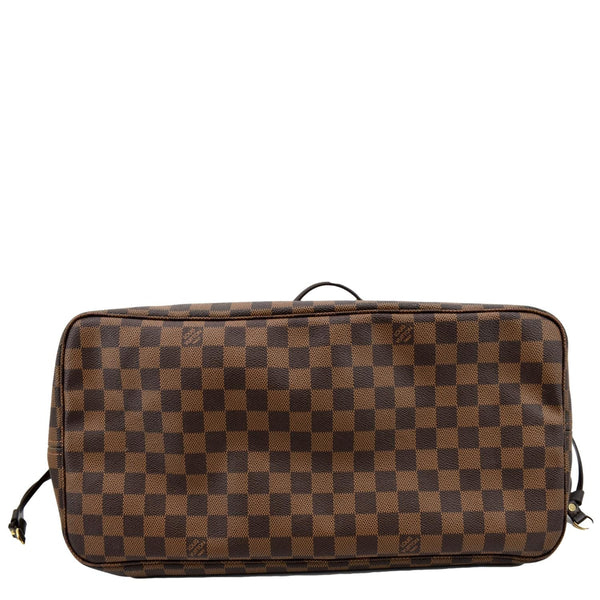 LOUIS VUITTON Neverfull GM Damier Ebene Tote Shoulder Bag Brown