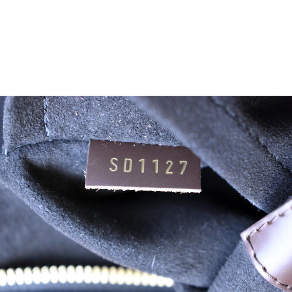 LOUIS VUITTON Jersey Damier Ebene Tote Bag Black