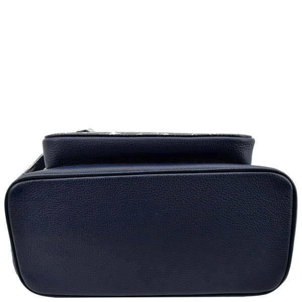 MCM New Camo Stark Floral Visetos Backpack Bag Navy Blue